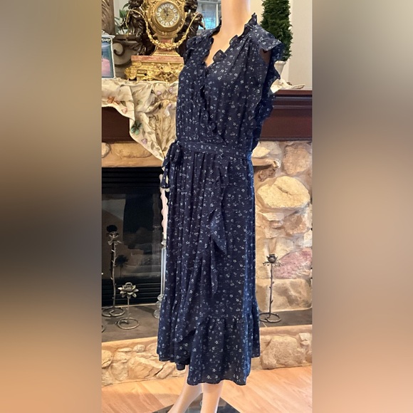 Kate Spade wild rose ruffle wrap dress 14 NWT - Picture 3 of 10